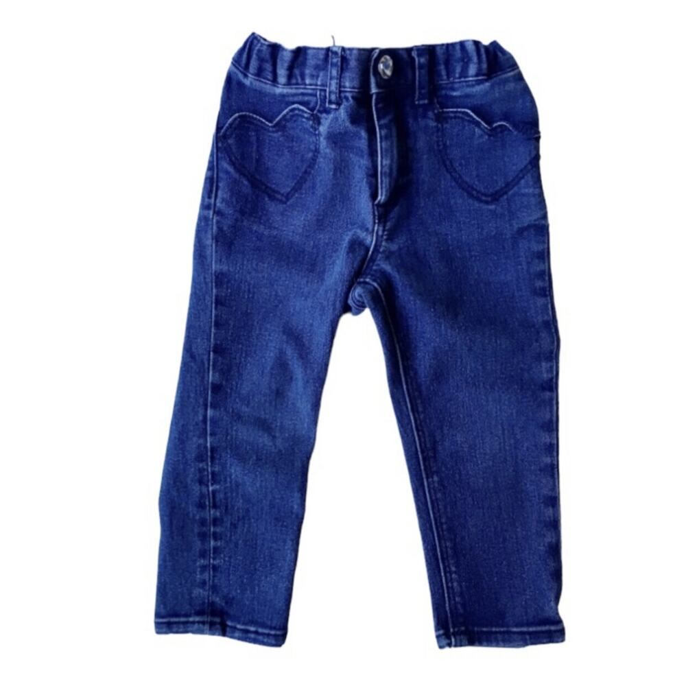 H&M Heart Patch Jeans Size 2